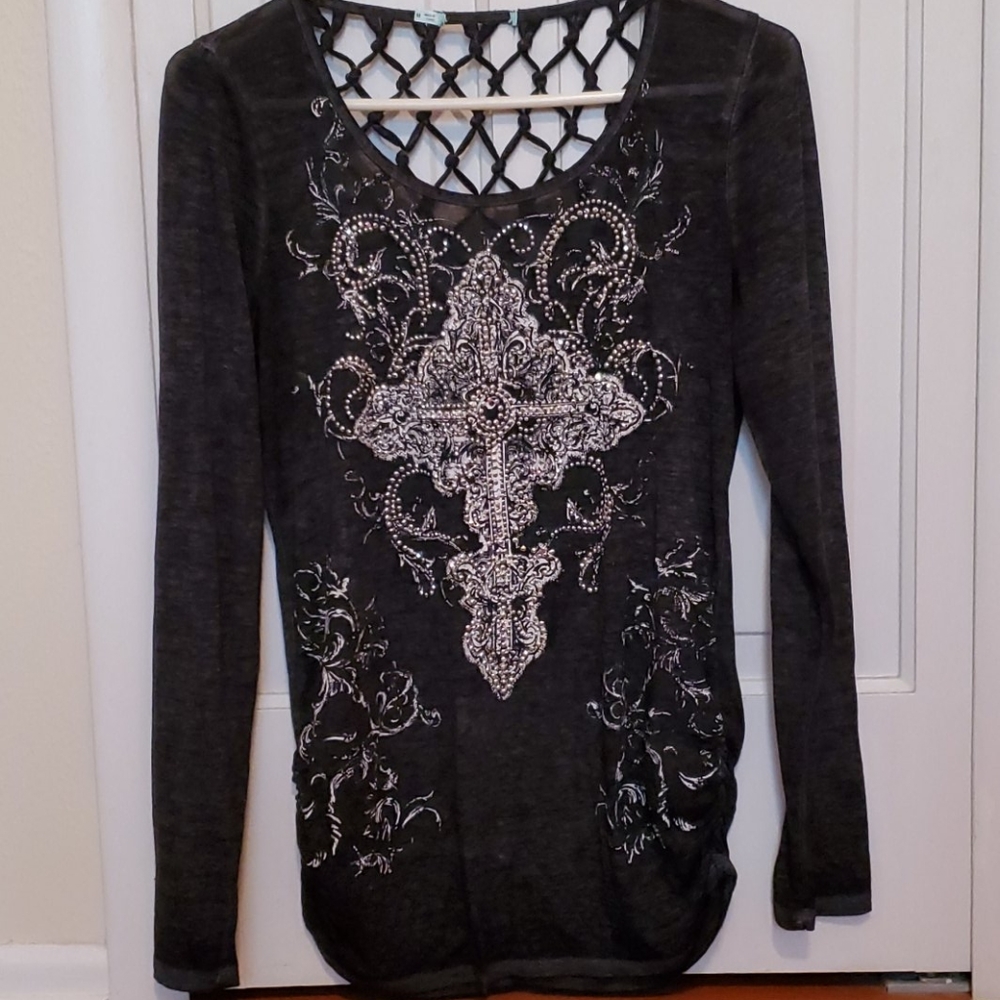 Like new Black Jeweled shirt